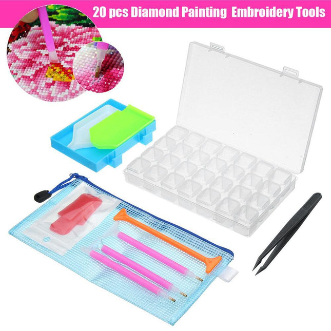 Diamond Painting & Embroidery Tool Set | LED Light Drawing Board Included