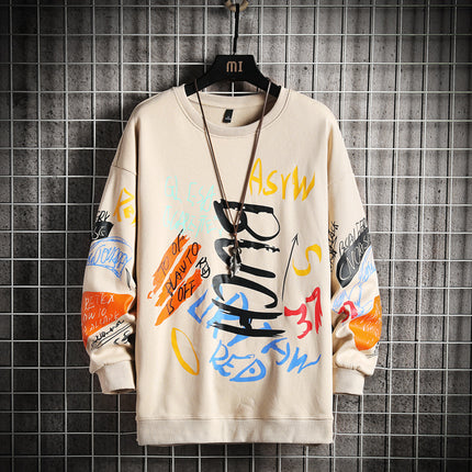 Men's Oversized Harajuku Crewneck Sweatshirt | Trendy Japanese Streetwear Gift