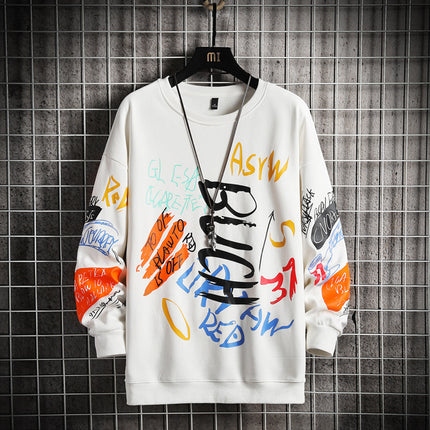 Men's Oversized Harajuku Crewneck Sweatshirt | Trendy Japanese Streetwear Gift