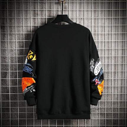 Men's Oversized Harajuku Crewneck Sweatshirt | Trendy Japanese Streetwear Gift