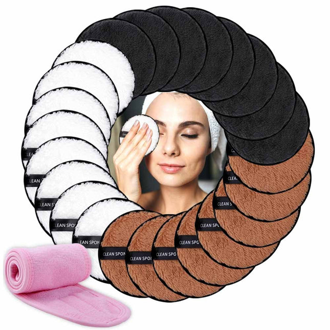Spa-Ready Towel Puff & Headband Set (3pcs)