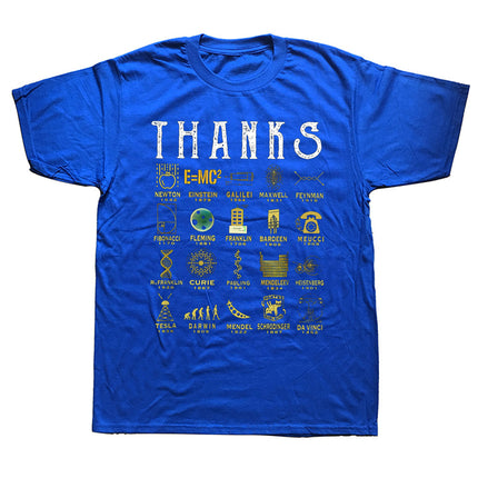 Thanks, Scientists | Astronomy & Biology Graphic Round Neck Tee