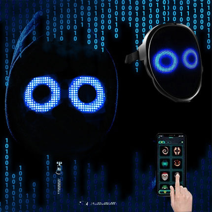 LED Face Changing Mask | Full-Color Luminous Halloween Party Prop