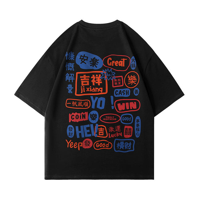 Men's Manga Graphic Harajuku T-Shirt | Cotton Graffiti Fashion Top