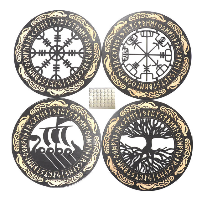 Viking Decor Wooden Wall Art | Nordic Heritage Home Accent