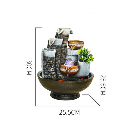 Chinese-Style Aquarium Water Fountain | Elegant Home Decor Piece