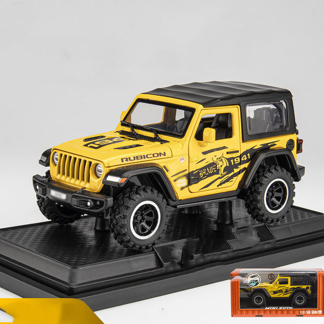 Simulation Jeep Model | Children's Educational Toy for Collectors and Scale Modeling