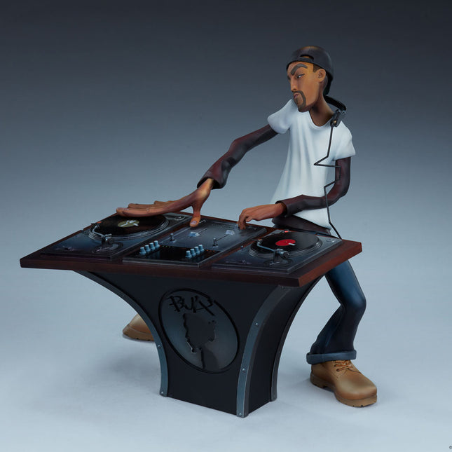 DJ Breakdancing Graffiti Artist Statue | Resin Model Ornament for Music Lovers